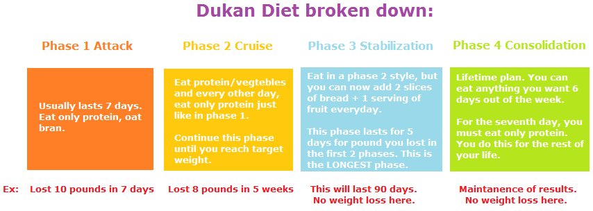 The Four Phases Of The Dukan Diet Alternative Resources Directory